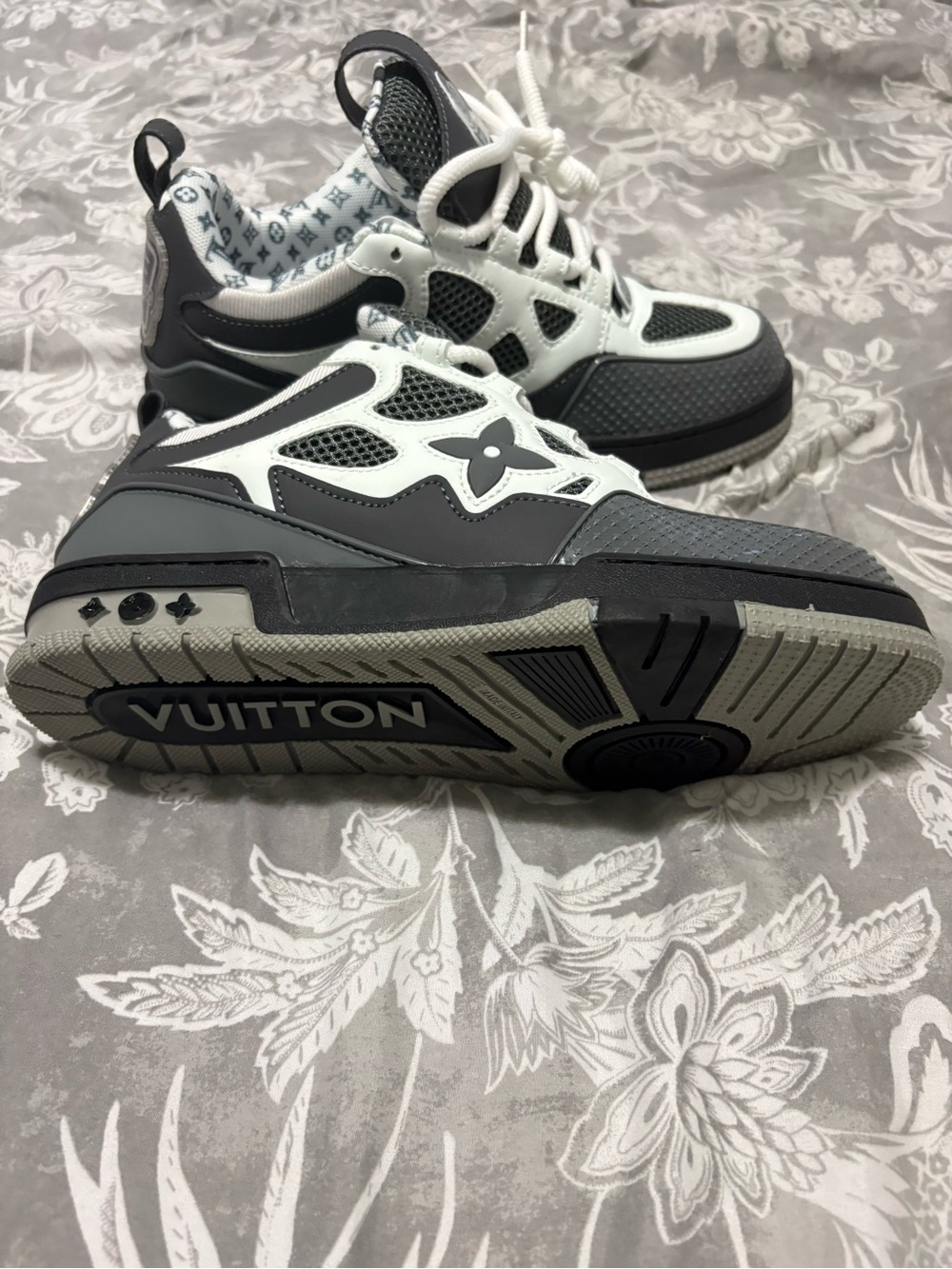 Louis Vuitton Black and White Athletic Sneakers - Picture 5 of 6